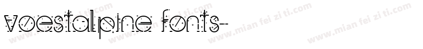 voestalpine fonts字体转换